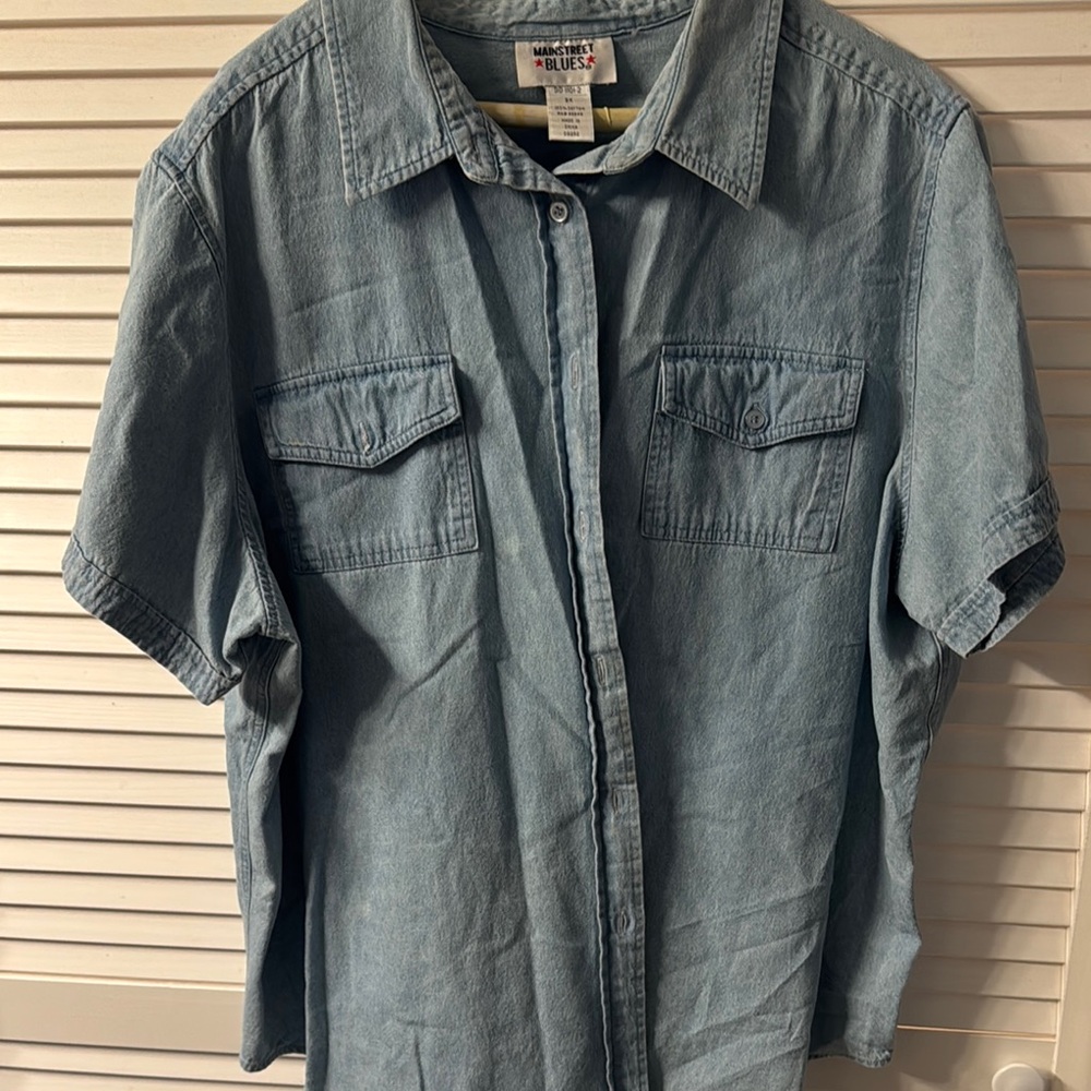 Jean tee - button down